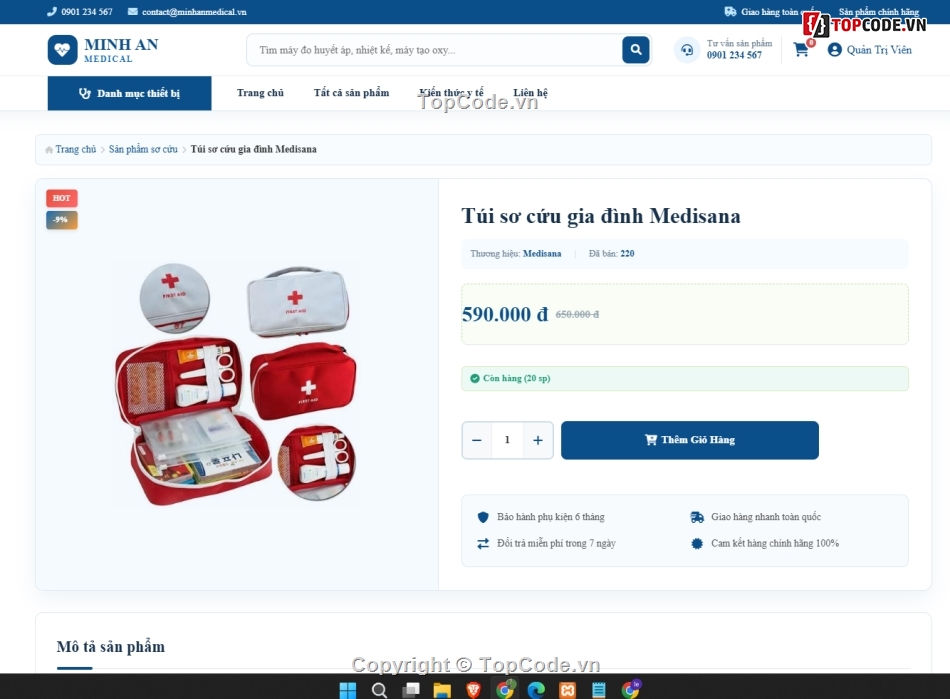 website,web dụng cụ y tế,web bán dụng cụ